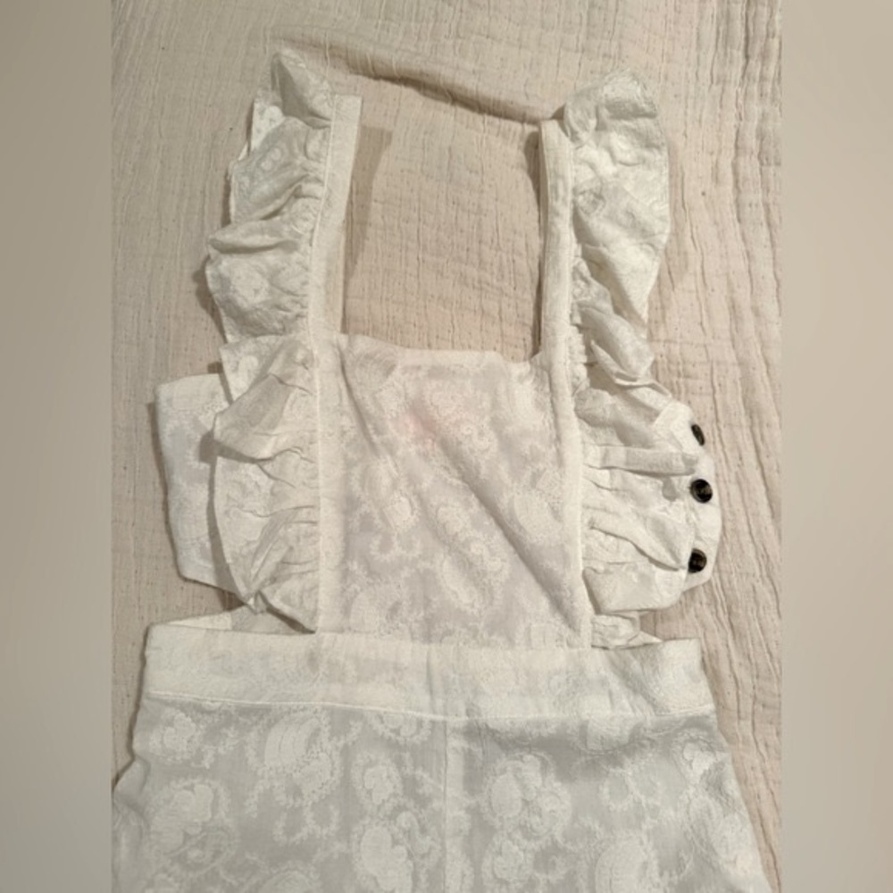 RE:NAMED Ruffle Overall Jumpsuit - NEW - Picture 6 of 10